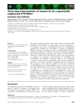 Báo cáo khoa học: Three-step hydroxylation of vitamin D3 by a genetically engineered CYP105A1