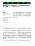 Báo cáo khoa học: Small-molecule modulators of zymogen activation in the ﬁbrinolytic and coagulation systems