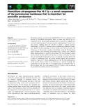 Báo cáo khoa học: Penicillium chrysogenum Pex14⁄17p – a novel component of the peroxisomal membrane that is important for penicillin production