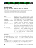 Báo cáo khoa học: Intermodule cooperativity in the structure and dynamics of consecutive complement control modules in human C1r Structural biology