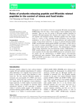 Báo cáo khoa học: Roles of prolactin-releasing peptide and RFamide related peptides in the control of stress and food intake