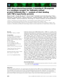 Báo cáo khoa học: DIP2 disco-interacting protein 2 homolog A (Drosophila) is a candidate receptor for follistatin-related protein⁄ follistatin-like 1 – analysis of their binding with TGF-b superfamily proteins