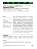 Báo cáo khoa học: Proteomic mining in the dysplastic liver of WHV⁄c-myc mice – insights and indicators for early hepatocarcinogenesis