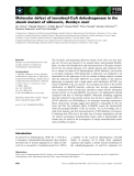 Báo cáo khoa học: Molecular defect of isovaleryl-CoA dehydrogenase in the skunk mutant of silkworm, Bombyx mori