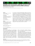 Báo cáo khoa học: Flexibility and communication within the structure of the Mycobacterium smegmatis methionyl-tRNA synthetase Henrik Ingvarsson and Torsten Unge