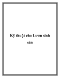 Kỹ thuật cho Lươn sinh sản