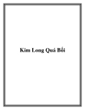 Kinh nghiệm Kim Long Quá Bối