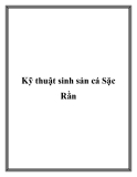 Kỹ thuật sinh sản cá Sặc Rằn