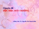 Chuyên đề độc học môi trường