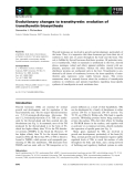 Báo cáo khoa học:  Evolutionary changes to transthyretin: evolution of transthyretin biosynthesis