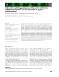 Báo cáo khoa học: Alternative splicing produces an H-protein with better substrate properties for the P-protein of glycine decarboxylase