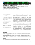 Báo cáo khoa học: Disulﬁde bridge regulates ligand-binding site selectivity in liver bile acid-binding proteins