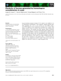Báo cáo khoa học: Plasticity of laccase generated by homeologous recombination in yeast