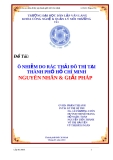 Luận văn: Ô nhiễm do rác thải đô thị tại thành phpps Hồ Chí Minh - Nguyên nhân và giải pháp