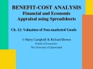 Valuation of Non-marketed Goods