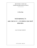 Luận văn:Thẩm định dự án khu chung cư- văn phòng cho thuê Bình Hòa