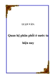 LUẬN VĂN:  Quan hệ phân phối ở nước ta hiện nay