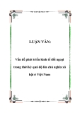 LUẬN VĂN:  Vấn đề phát triển kinh tế đối ngoại trong thời kỳ quá độ lên chủ nghĩa xã hội ở Việt Nam