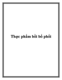 Thực phẩm bồi bổ phổi