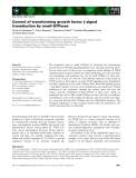 Báo cáo khoa học: Control of transforming growth factor b signal transduction by small GTPases