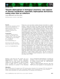 Báo cáo khoa học:  Thiamin diphosphate in biological chemistry: new aspects of thiamin metabolism, especially triphosphate derivatives acting other than as cofactors