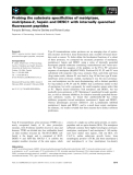 Báo cáo khoa học: Probing the substrate speciﬁcities of matriptase, matriptase-2, hepsin and DESC1 with internally quenched ﬂuorescent peptides