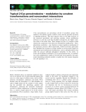 Báo cáo khoa học: Typical 2-Cys peroxiredoxins – modulation by covalent transformations and noncovalent interactions