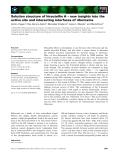 Báo cáo khoa học: Solution structure of hirsutellin A – new insights into the active site and interacting interfaces of ribotoxins