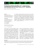 Báo cáo khoa học: Compartmentalized signalling: Ca2+ compartments, microdomains and the many facets of Ca2+ signalling