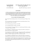 Quyết định số 39/2012/QĐ-UBND 