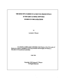 Research " THE ROLE OF LEARNING IN ACHIEVING PRODUCTIVITY IN NON-EDUCATIONAL SETTINGS IN SERVICE ORGANIZATION  "