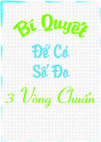 Bí quyết để có số đo 3 vòng chuẩn