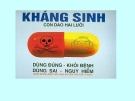 Kháng sinh - Con dao hai lưỡi