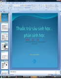 Thuốc trừ sâu sinh học - Phân sinh học