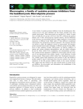 Báo cáo khoa học: Macrocypins, a family of cysteine protease inhibitors from the basidiomycete Macrolepiota procera