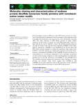 Báo cáo khoa học: Molecular cloning and characterization of soybean protein disulﬁde isomerase family proteins with nonclassic active center motifs