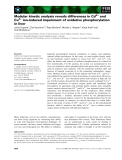 Báo cáo khoa học: Modular kinetic analysis reveals differences in Cd2+ and Cu2+ ion-induced impairment of oxidative phosphorylation in liver