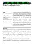 Báo cáo khoa học: High-level production and characterization of a G-protein coupled receptor signaling complex