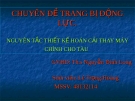 Đề tài: Nguyên tắc thiết kế hoán cải thay máy chính cho tàu