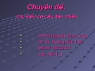 Chuyên đề:  Các kiểu cơ cấu đảo chiều