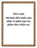 Tiểu Luận Mô hình điều khiển dán nhãn và phân loại sản phẩm theo chiều cao