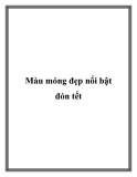 Màu móng đẹp nổi bật đón tết