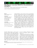 Báo cáo khoa học: The effects of a-secretase ADAM10 on the proteolysis of neuregulin-1