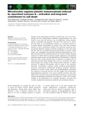 Báo cáo khoa học: Mitochondria regulate platelet metamorphosis induced by opsonized zymosan A – activation and long-term commitment to cell death