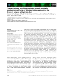 Báo cáo khoa học: Transcriptome proﬁling analysis reveals multiple modulatory effects of Ginkgo biloba extract in the liver of rats on a high-fat diet