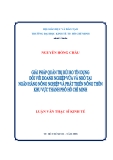 Luận văn: Giải Pháp Quản Trị Rủi Ro Tín Dụng Đối Với Doanh Nghiệp Vừa Và Nhỏ tại Ngân Hàng Nông Nghiệp và Phát Triển Nông Thôn KV Tp Hồ Chí Minh