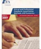 Ethical and Professional Standards, Quantitative Methods, and Economics