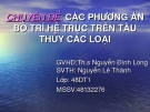 Chuyên đề: Các phương án bố trí hệ trục trên tàu thủy các loại