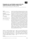 Báo cáo khoa học: Comparison of a coq7 deletion mutant with other respiration-defective mutants in ﬁssion yeast