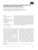 Báo cáo khoa học: Inactivation of colicin Y by intramembrane helix–helix interaction with its immunity protein